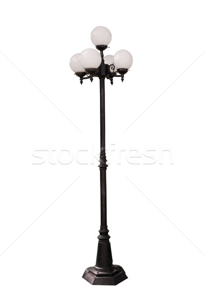 Lamp Post Street Road Light Pole on white background Stock photo © FrameAngel