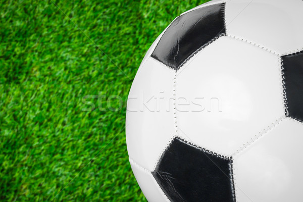 Stock photo: soccer ball on the field