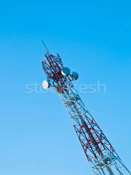Mobile phone communication repeater antenna tower  Stock photo © FrameAngel