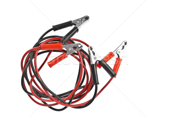 Jumper cable isolated on white background Stock photo © FrameAngel