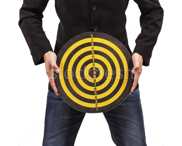 businessman holding target Stock photo © FrameAngel