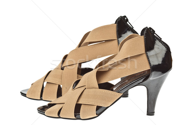 ストックフォト: 靴 · 女性 · 業界 · 赤 · ショップ · 黒