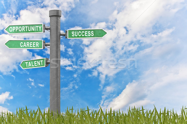 Success concept related words in sign Stock photo © FrameAngel