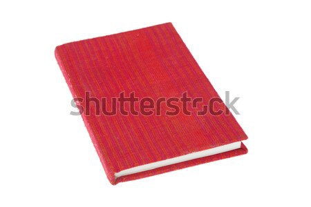 Book red cover fabric isolated on white background Stock photo © FrameAngel
