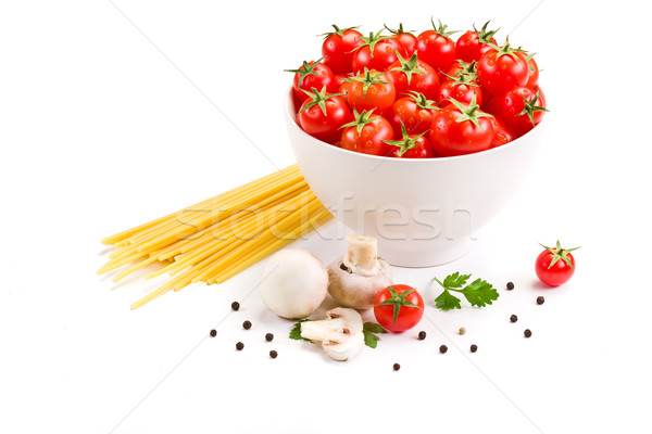 Foto d'archivio: Ingredienti · italiana · pasta · foto · usato