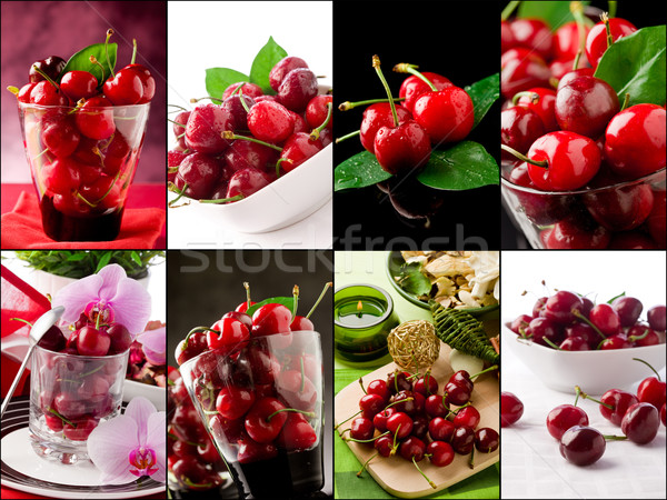 Cherry collage Stock photo © Francesco83