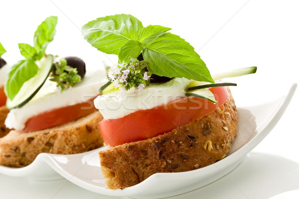 Caprese starter - Isolated Stock photo © Francesco83