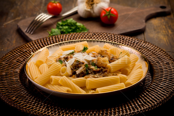 Pasta with Sicilian pesto Stock photo © Francesco83