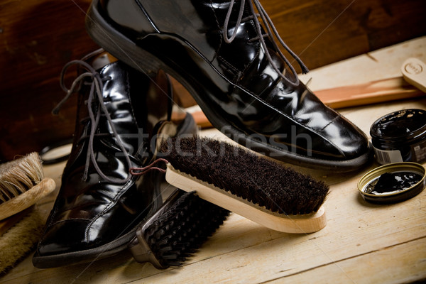 Shoe polishing tools Stock photo © Francesco83