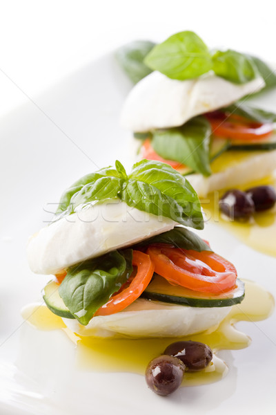 Doldurulmuş mozzarella sandviç fotoğraf lezzetli yağ Stok fotoğraf © Francesco83