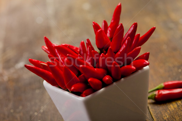 Rosso caldo peperoncino foto ciotola Foto d'archivio © Francesco83