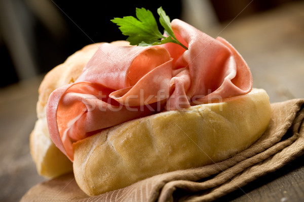 Sandwich with Mortadella Sausage Stock photo © Francesco83