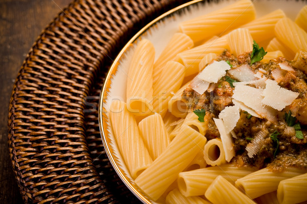 Pasta with Sicilian pesto Stock photo © Francesco83