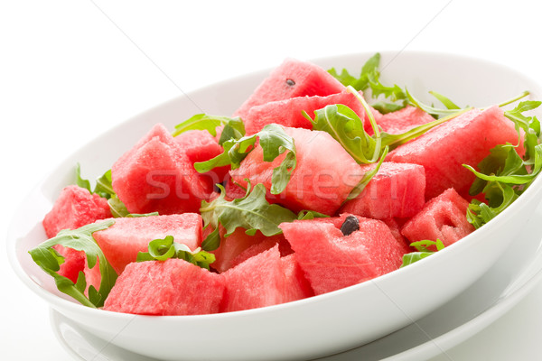 Watermelon and Arugula Salad Isolated Stock photo © Francesco83