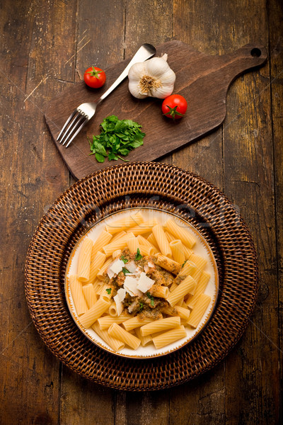 Pasta with Sicilian pesto Stock photo © Francesco83