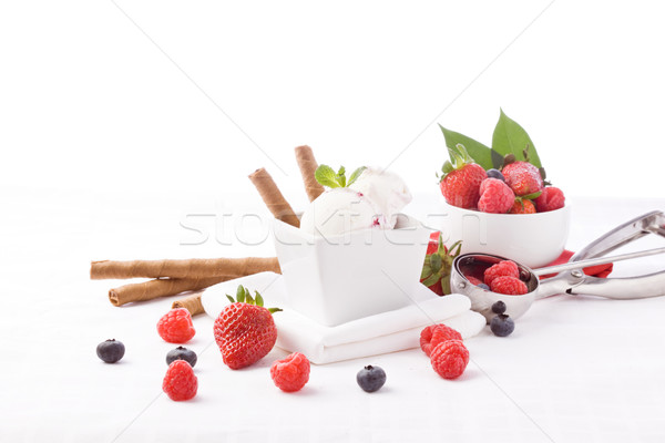 Ice Cream with Berries Stock photo © Francesco83