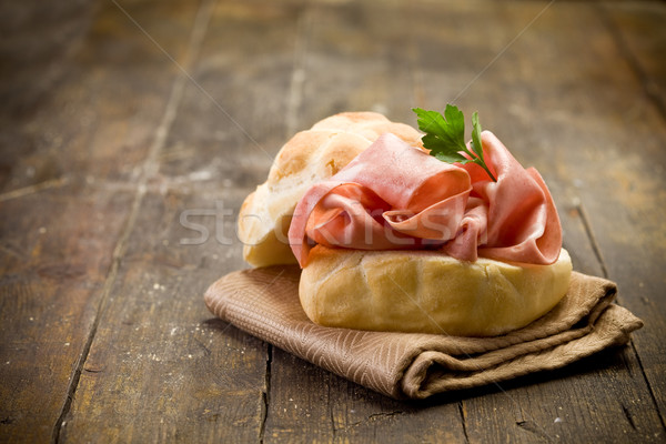 Sandwich with Mortadella Sausage Stock photo © Francesco83