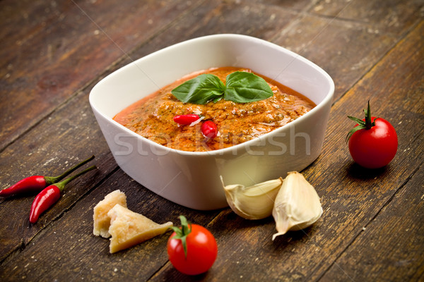 Sicilian Pesto with chili Stock photo © Francesco83