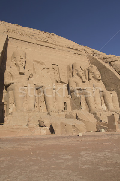 Abu Simbel Temple. Vertically. (Egypt) Stock photo © frank11