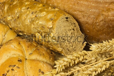 Background with bread and wholemeal pastry  Stock photo © frank11