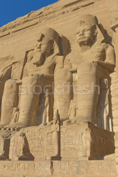 [[stock_photo]]: Temple · Egypte · roi · reine · bâtiment · désert