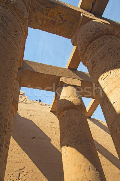 Columns of the Temples of Karnak ( Egypt) Stock photo © frank11