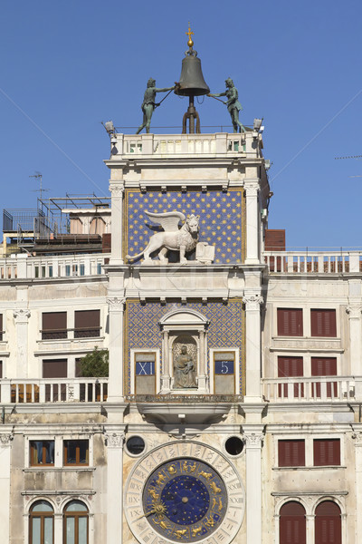 Zegar wieża placu Wenecja Włochy zodiak Zdjęcia stock © frank11