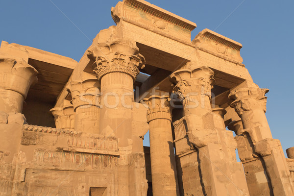 Temple of Kom Ombo in sunset light (Kom Ombo, Egypt ) Stock photo © frank11