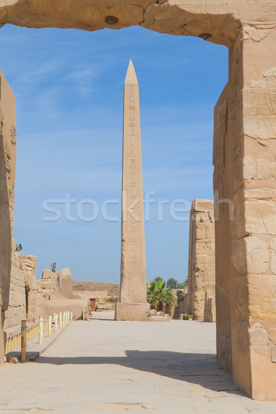 Obelisk of Queen Hatshepsut in Karnak temple Stock photo © frank11