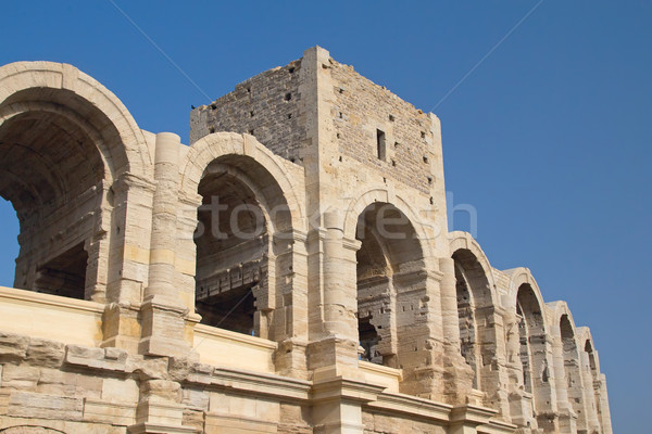 Római aréna Franciaország kilátás antik amfiteátrum Stock fotó © frank11