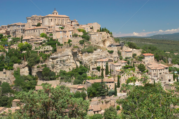 General view of hiltop village of Gordes. Stock photo © frank11