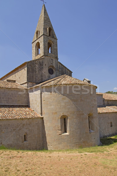 Apátság Franciaország rendelés fal templom utazás Stock fotó © frank11