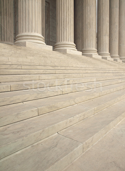 Stock photo: Steps and Columns at the Entrance of the United States Supreme Court
