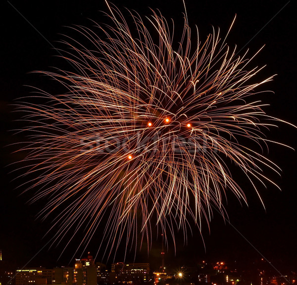 Stock photo: Fireworks Against the Night Sky