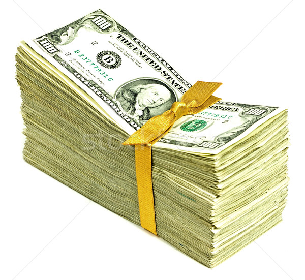 Boglya idősebb Egyesült Államok valuta szalag üzlet Stock fotó © Frankljr