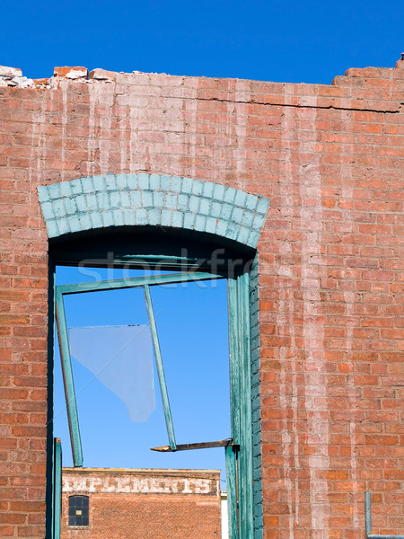 Brick wall and broken window Stock photo © Frankljr