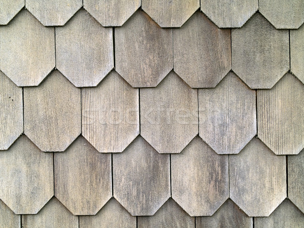 Wood Tile Wall on the Outside of a House Stock photo © Frankljr