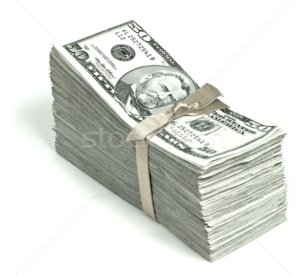 Stock photo: Stack of United States Currency