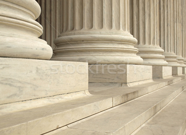 Foto stock: Pasos · columnas · entrada · Estados · Unidos · tribunal · Washington · DC