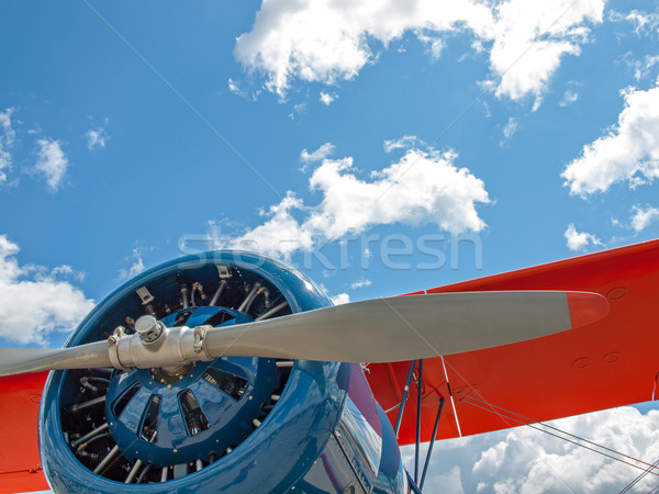 Hélice motor pormenor avião avião Foto stock © Frankljr