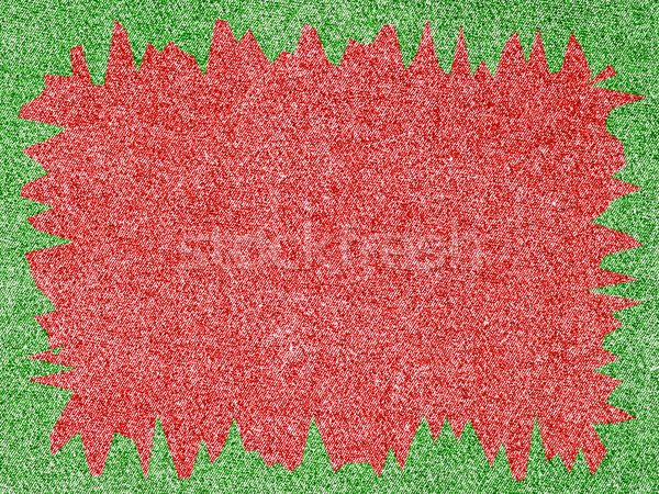 Denim Fabric in Christmas Colors Stock photo © Frankljr