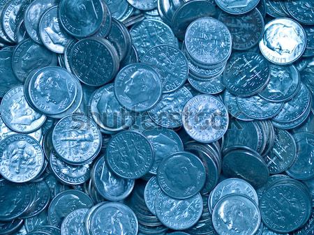 Pile of United States Coins Stock photo © Frankljr