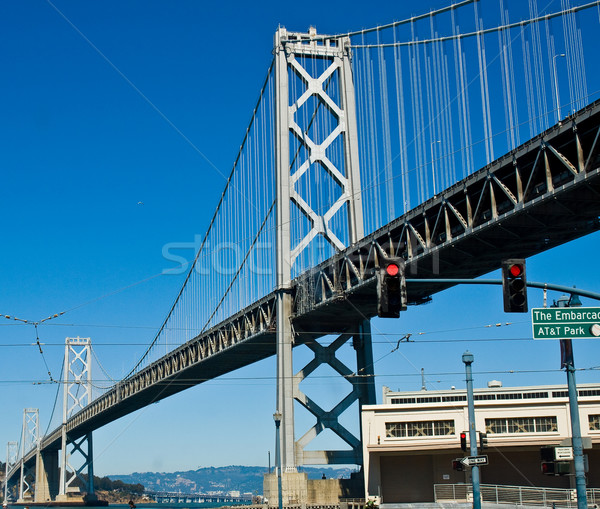 San Francisco Bay Bridge on a Clear Day with a Bright Blue Sky Stock photo © Frankljr