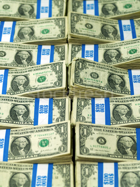 Bundles of U.S. One Dollar Bills Stock photo © Frankljr