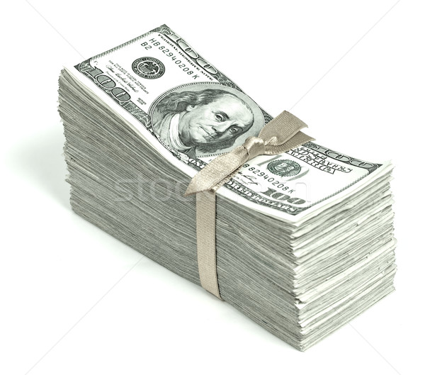 Stack of United States Currency Stock photo © Frankljr