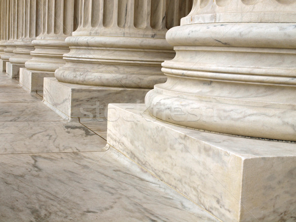 Stock photo: Steps and Columns at the Entrance of the United States Supreme Court