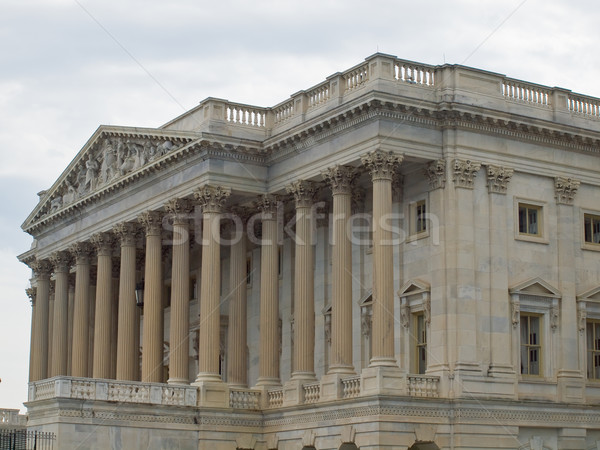 Capitólio edifício Washington DC detalhes arquitetura branco Foto stock © Frankljr