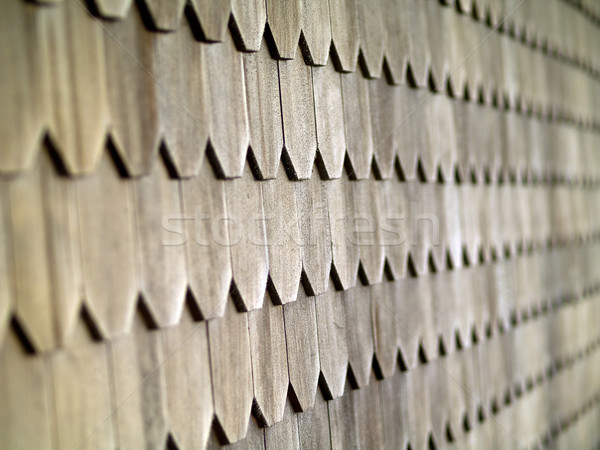 Wood Tile Wall on the Outside of a House Stock photo © Frankljr