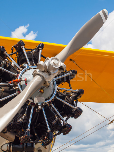 Hélice motor pormenor avião avião Foto stock © Frankljr