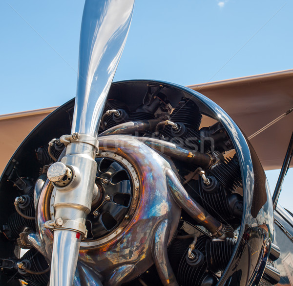 Propeller Aircraft's Prop and Engine Stock photo © Frankljr